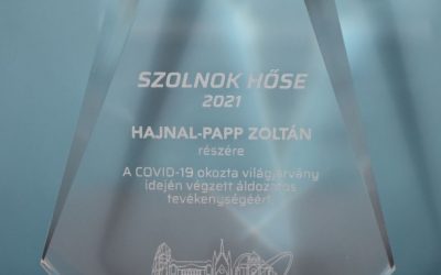 Szolnok Hőse díjat kapott kollégánk